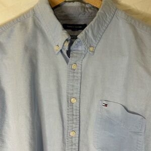 Men’s Tommy Hilfiger XXL Sky Blue Button Up Shirt